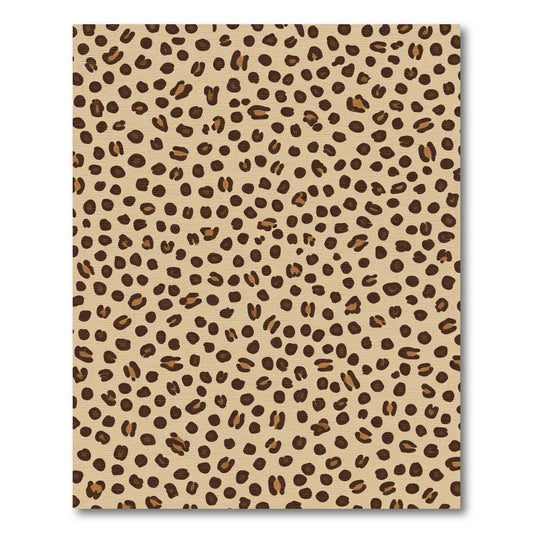 Leopard Spots Brown Tan Animal Print Rug