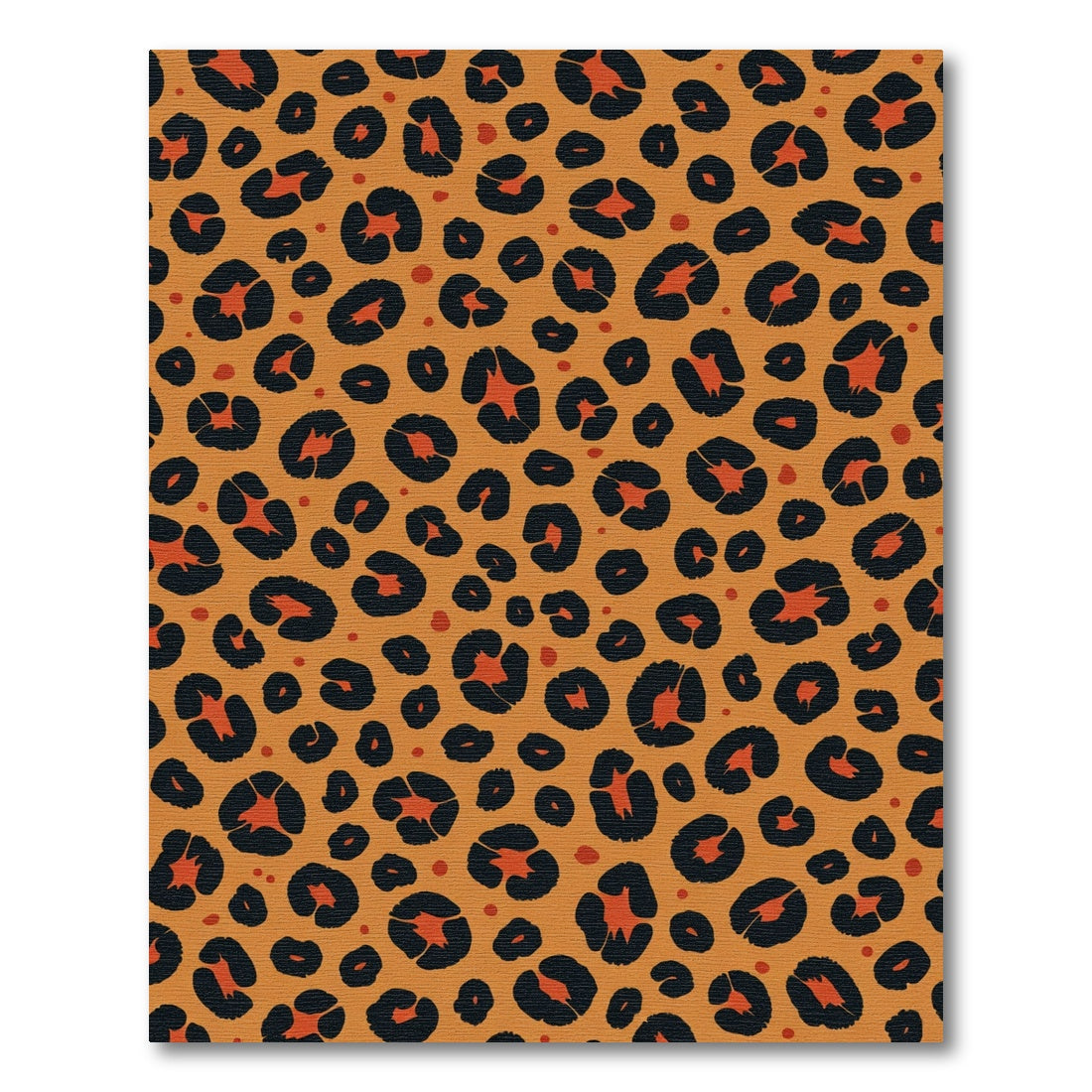 Orange Black Animal Spots Rug