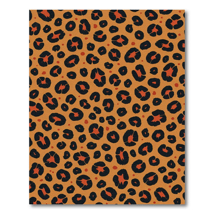 Orange Black Animal Spots Rug
