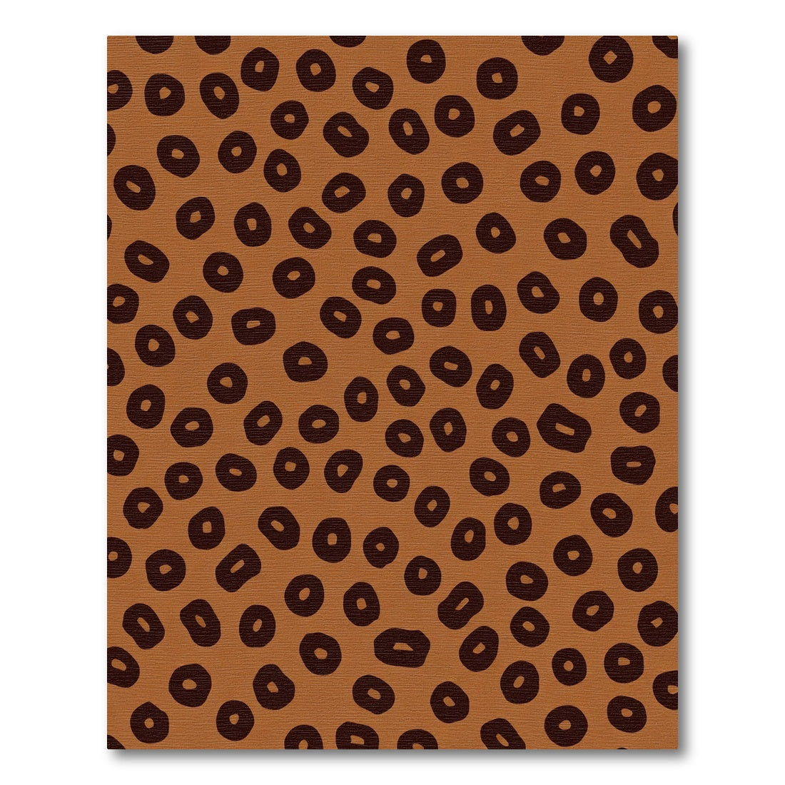 Terra Cotta Dotted Animal Spots Rug