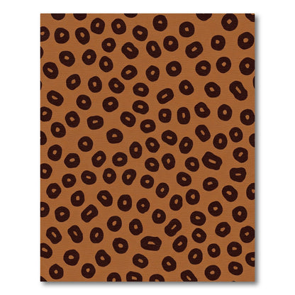 Terra Cotta Dotted Animal Spots Rug