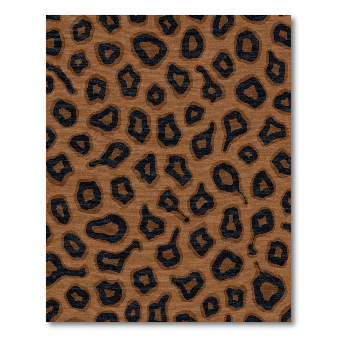 Brown Black Leopard Spots Rag Rug