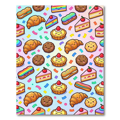 Cheerful Pastel Treats and Sweet Confetti Rug