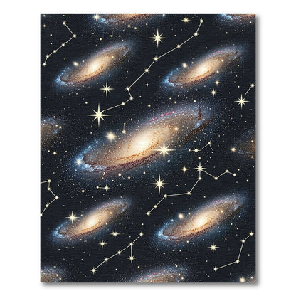Cosmic Celestial Galaxy Stars Sky Rug