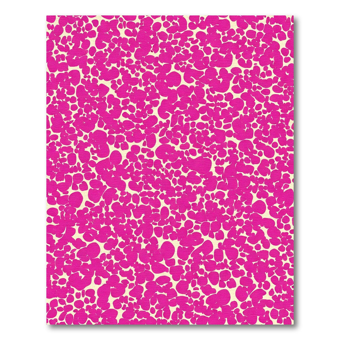 Vibrant Pink Organic Pebble Cluster Rug