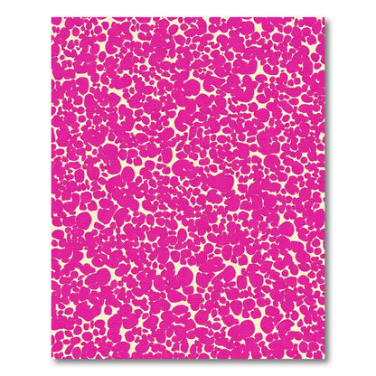 Vibrant Pink Organic Pebble Cluster Rug