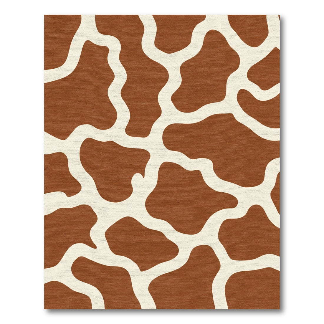 Brown Cream Giraffe Spots Rug
