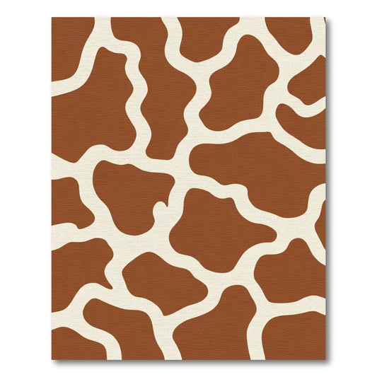Brown Cream Giraffe Spots Rug