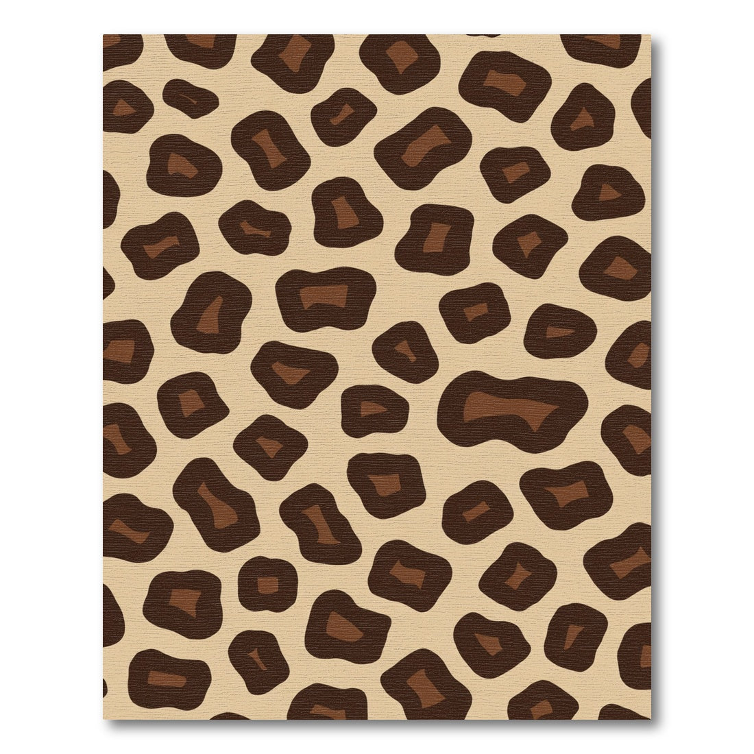 Brown Leopard Spots Texture Rug