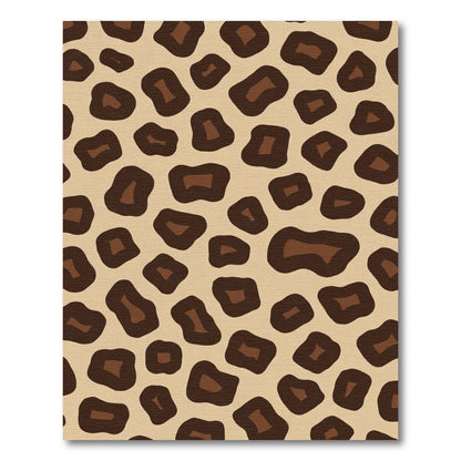 Brown Leopard Spots Texture Rug