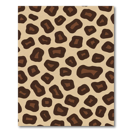 Brown Leopard Spots Texture Rug