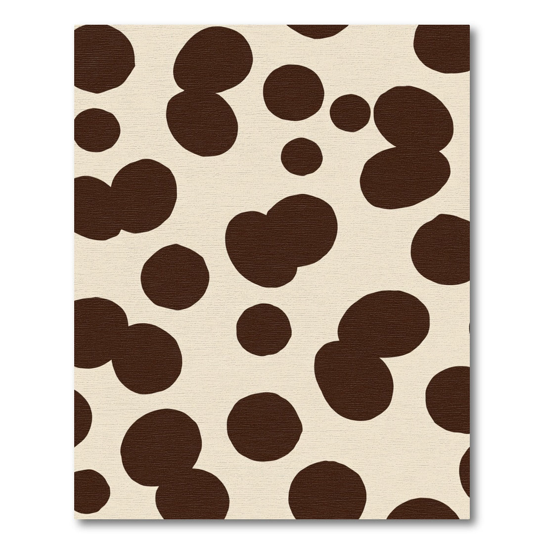 Brown Cream Irregular Spot Rug