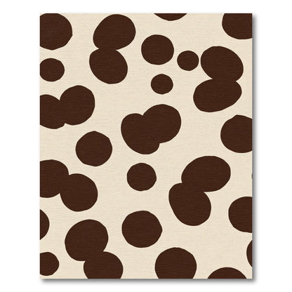 Brown Cream Irregular Spot Rug