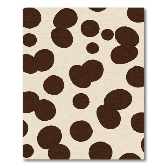 Brown Cream Irregular Spot Rug