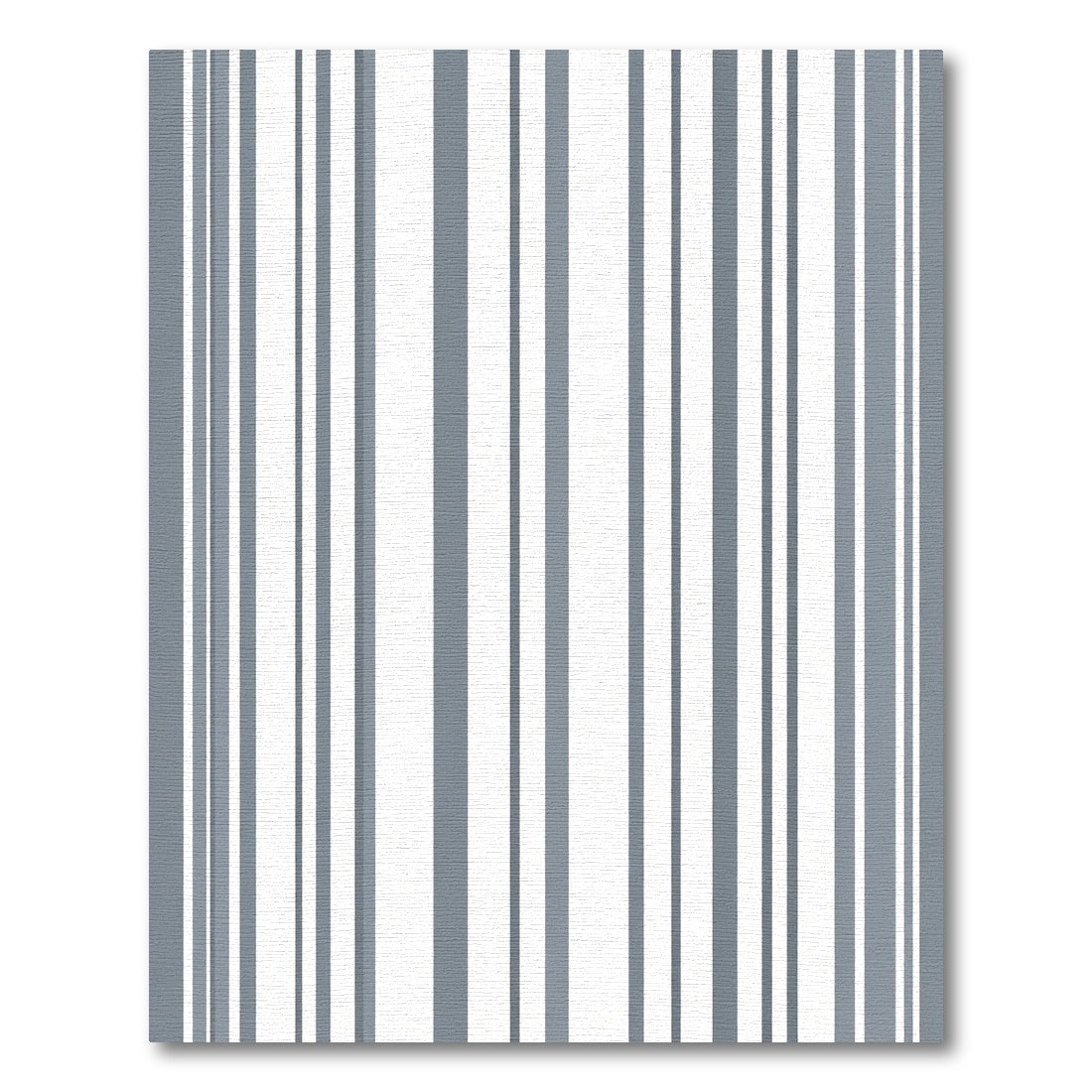 Modern Gray White Vertical Stripe Rug