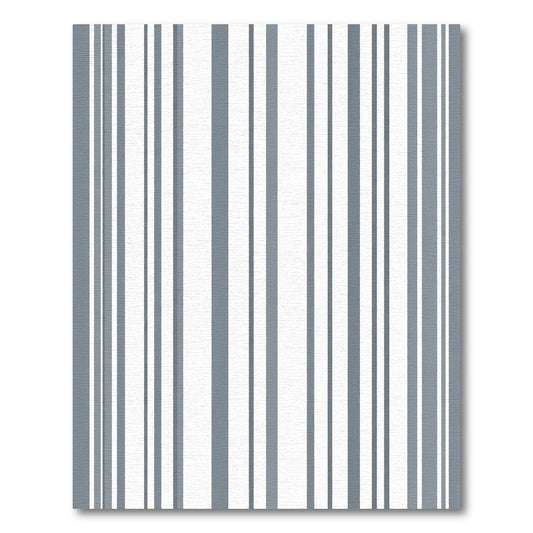 Modern Gray White Vertical Stripe Rug