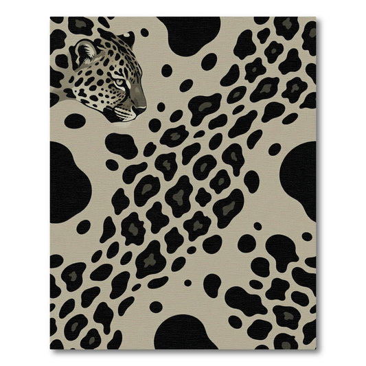 Chic Leopard Spots Abstract Rug