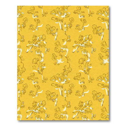 Golden Blossoms Chinoiserie Wallpaper Rug