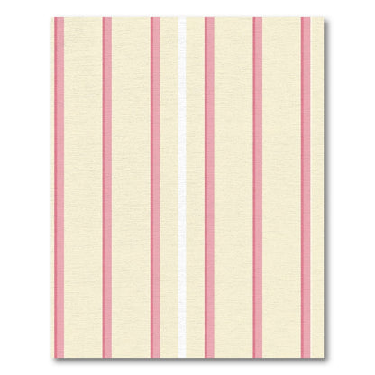 Sweet Pink Cream Striped Vertical Rug