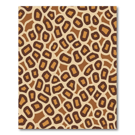Brown Tan Animal Print Spots Rug