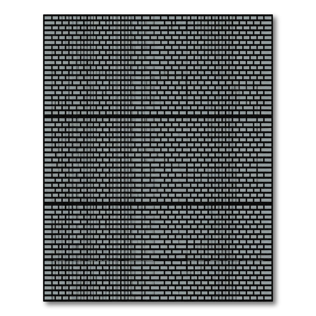Gray Brick Texture Geometric Rug
