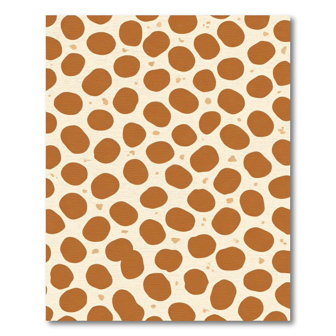 Modern Tan Giraffe Spot Rug