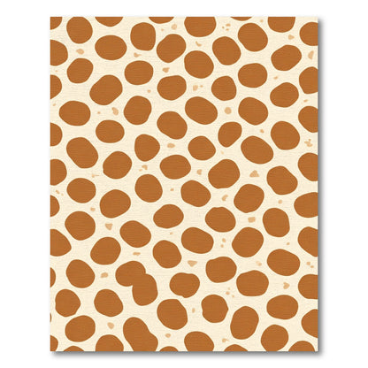 Modern Tan Giraffe Spot Rug