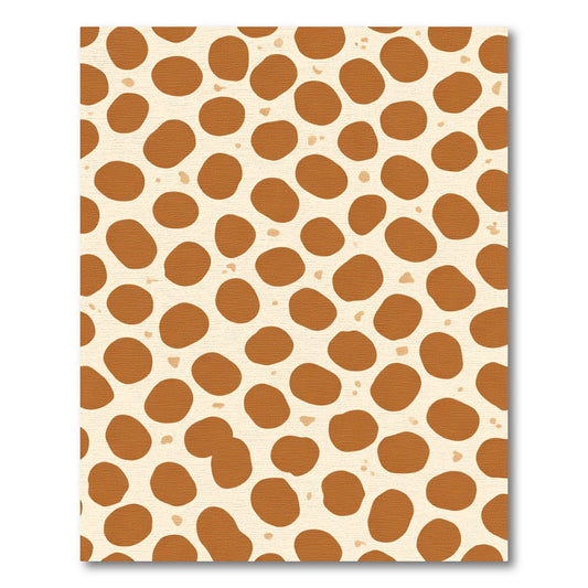 Modern Tan Giraffe Spot Rug