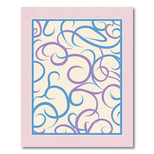 Pastel Swirl Curled Ribbon Rug