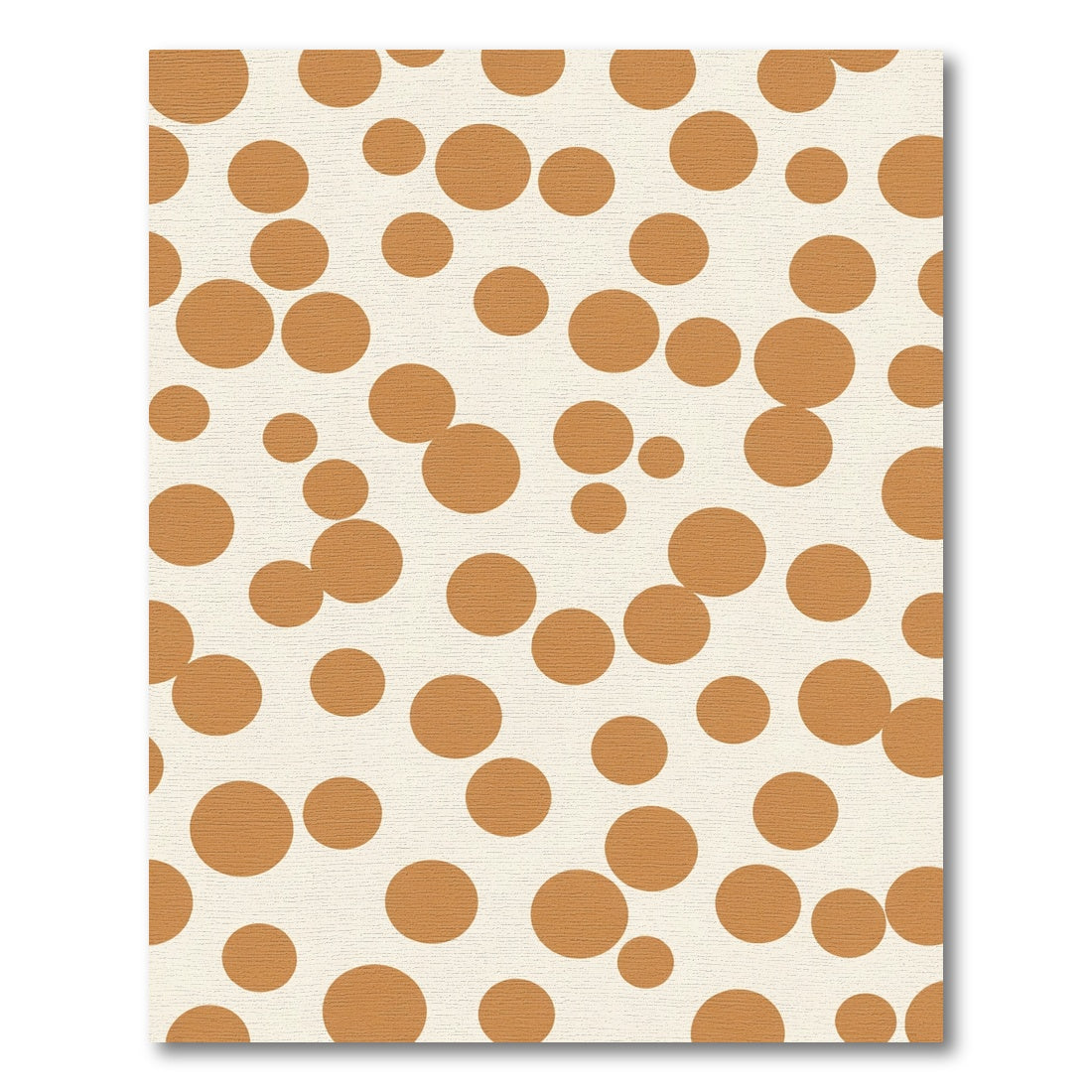 Warm Sienna Scattered Circles Rug