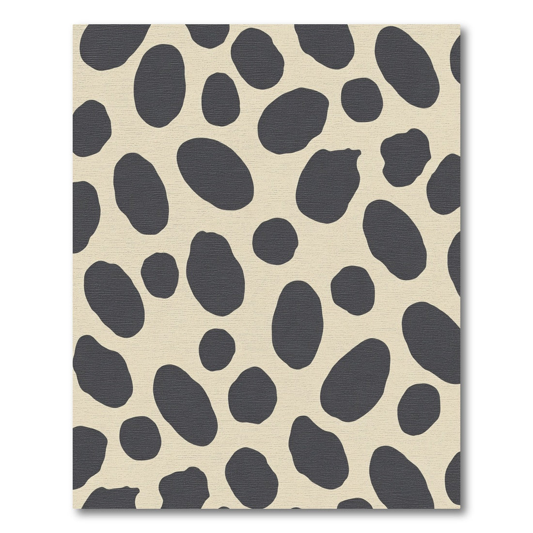 Modern Charcoal Spotted Cream Rug
