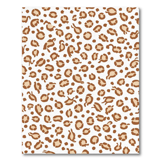 Brown Leopard Spots All Over Rug