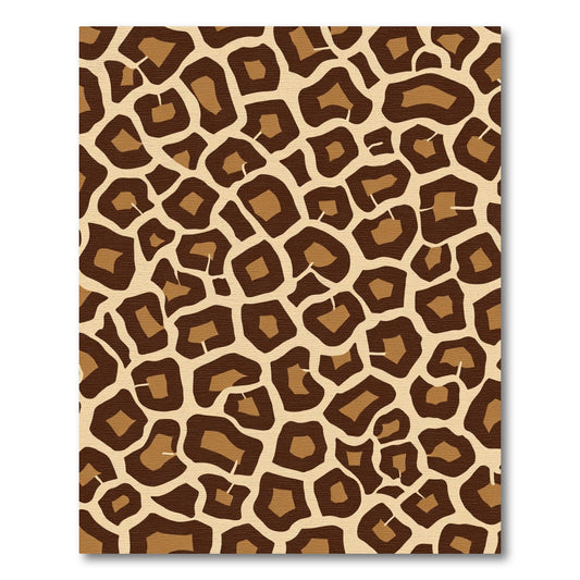 Brown Beige Animal Spots Rug