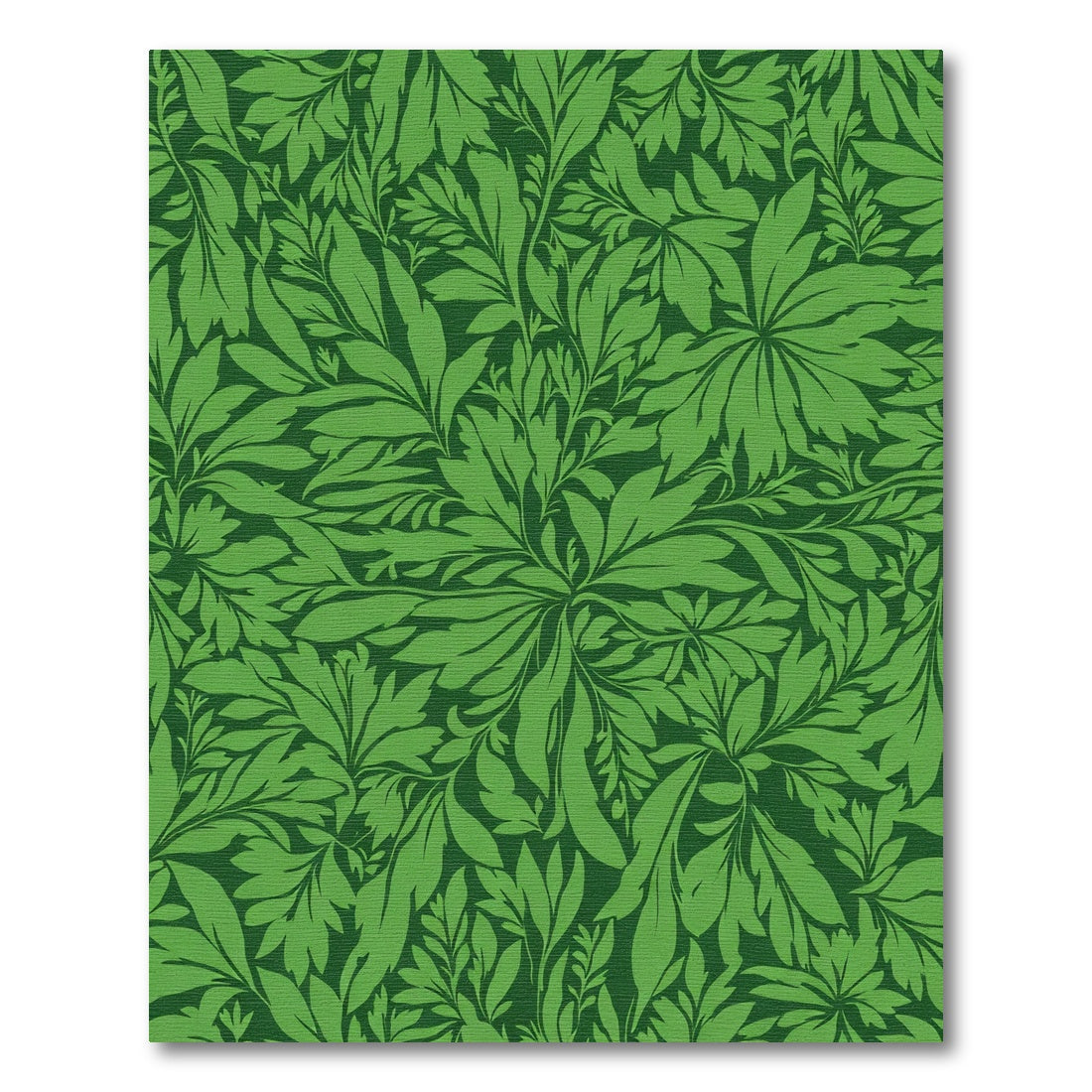 Lush Green Verdant Foliage Rug