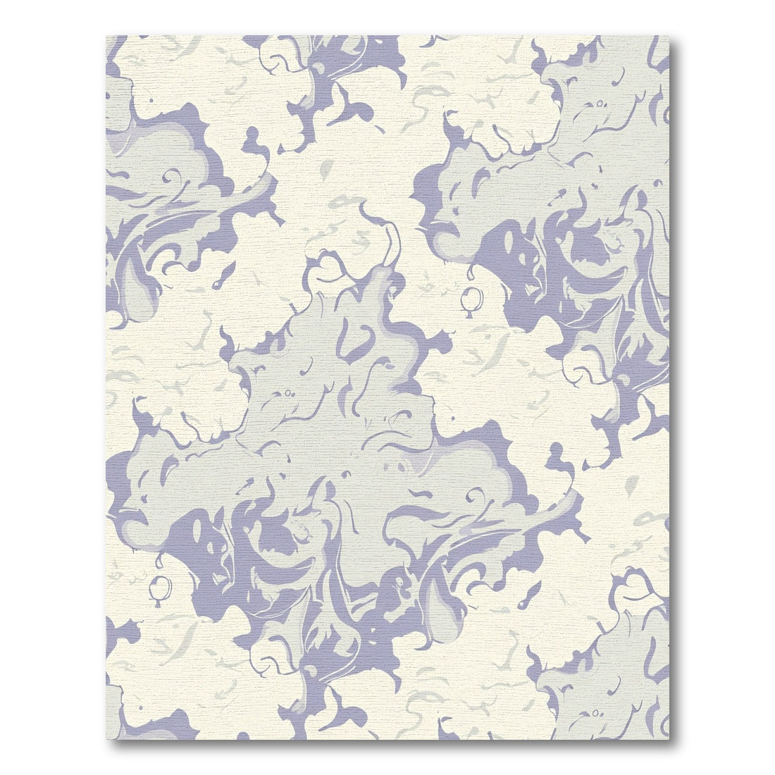 Lilac And Cream Swirl Wash Rug