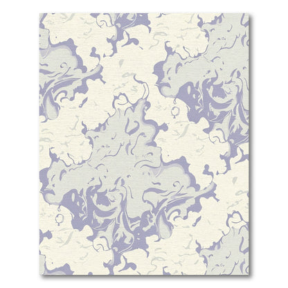 Lilac And Cream Swirl Wash Rug