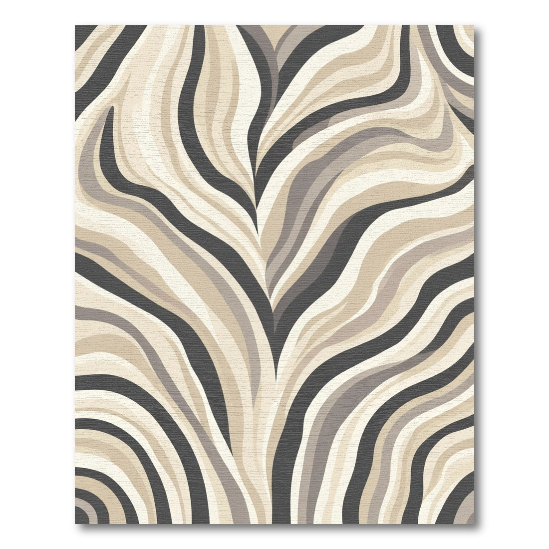 Earthy Toned Flowing Stripes Rug
