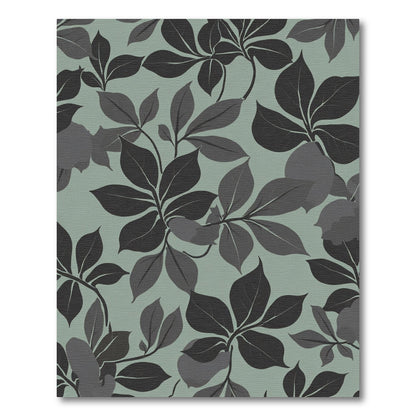 Monochromatic Leafy Vine Arrangement Rug