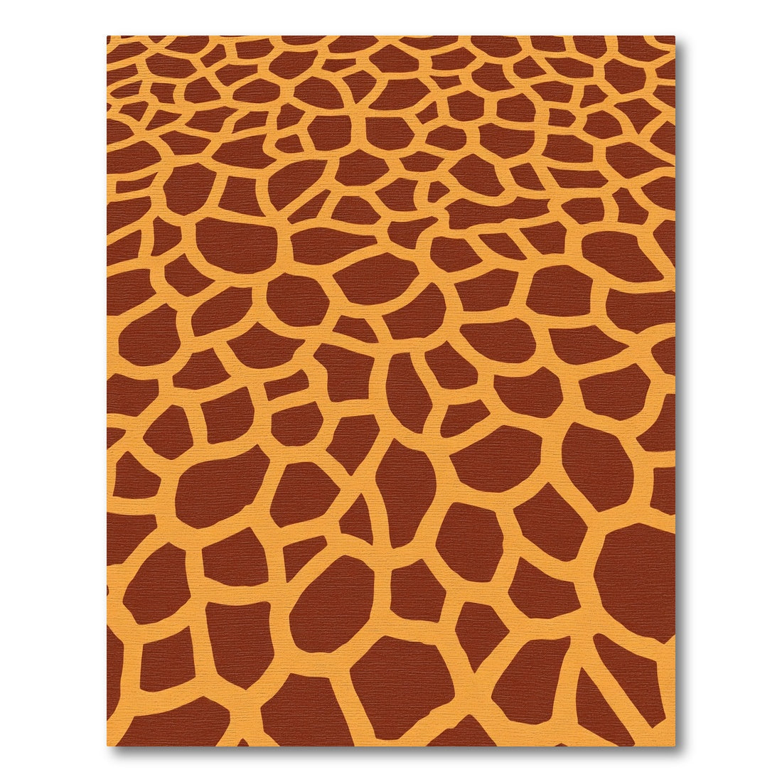 Warm Brown Giraffe Spot Rug