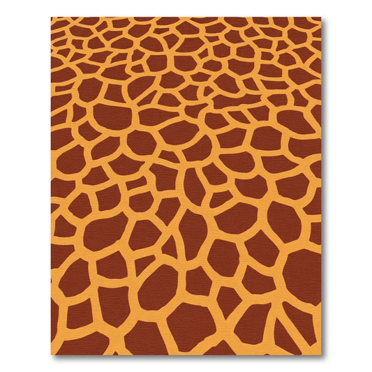Warm Brown Giraffe Spot Rug