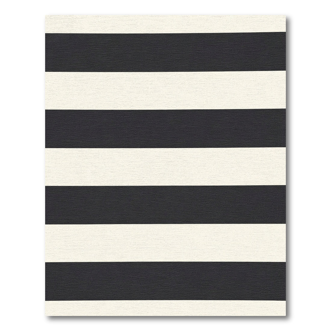 Bold Horizontal Monochrome Lines Rug