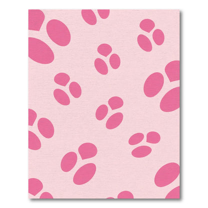 Cute Pink Blob Clusters Rug