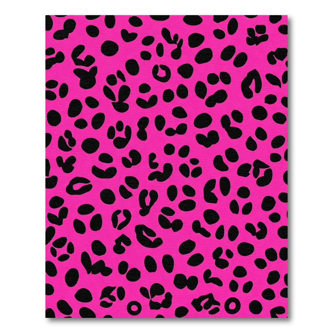 Fuchsia Black Animal Spots Rug