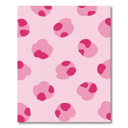 Pink Watercolor Blotches Rug