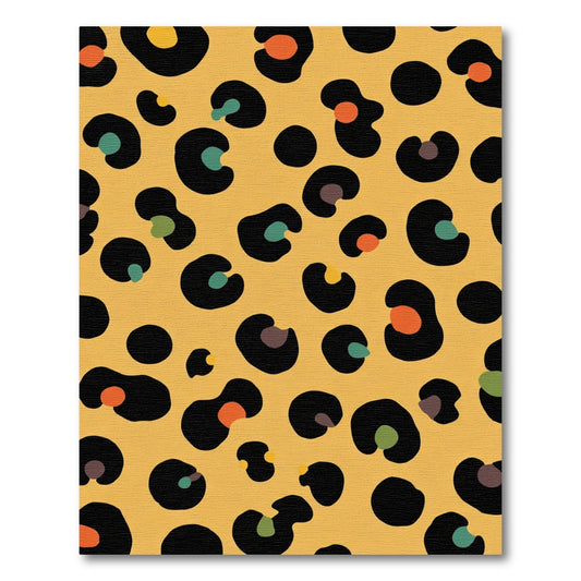 Bold Yellow Cheetah Spot AccentsRug Rug