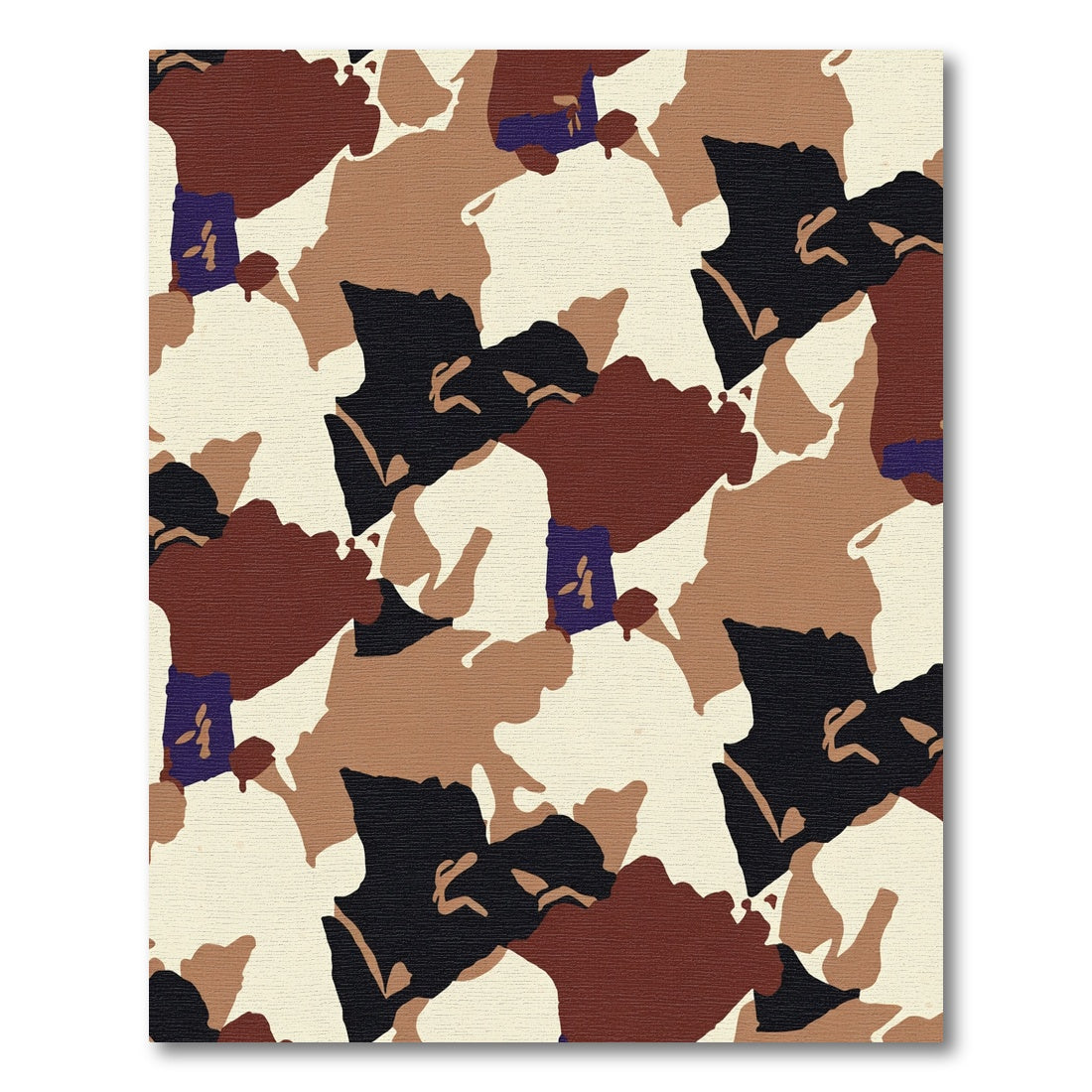 Woodland Camo Abstract Blend Rug