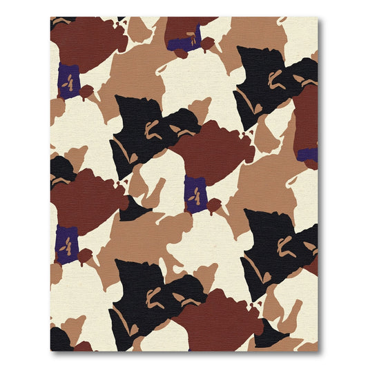 Woodland Camo Abstract Blend Rug