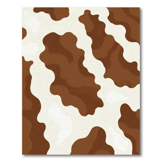 Brown and Cream Gaucho Spots Rug