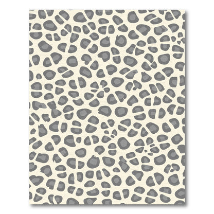 Neutral Gray Animal Spot Composition Rug