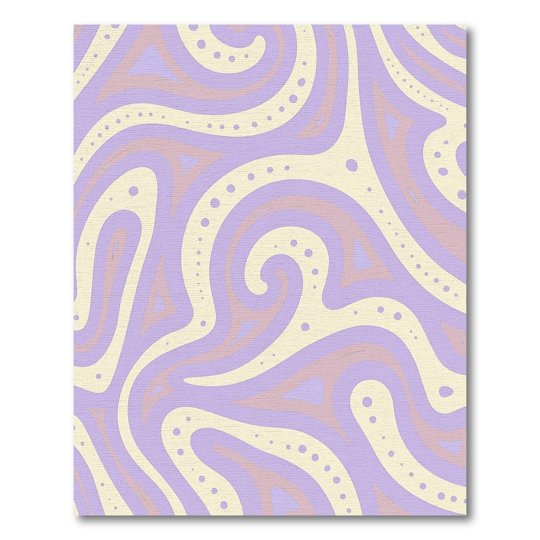 Pastel Swirls Contemporary Abstract Rug